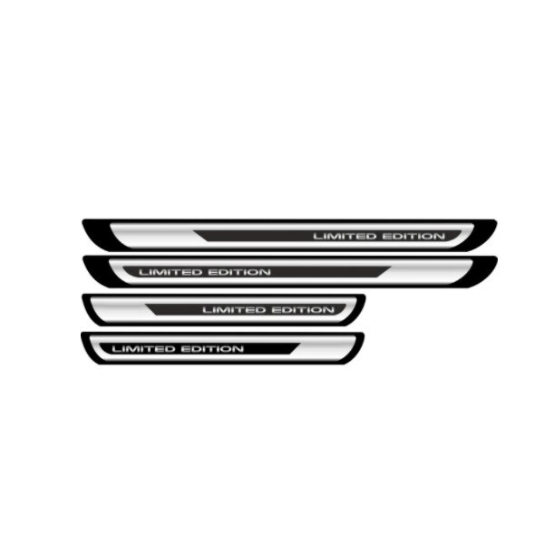 Set protectie praguri adezive imitatie crom, Ford, 4 bucati/set